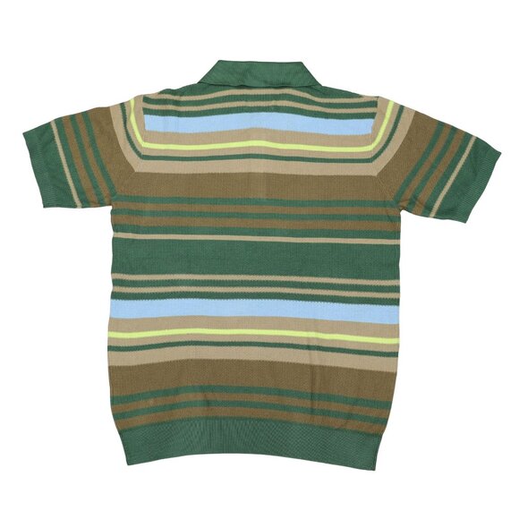 Scotch & Soda Striped Structured Texture Knit Men's Polo Shirt LG NWT Multicolor - Picture 2 of 2